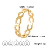 Wedding Rings Skyrim Gold Color Hollow Infinity Rings for Women Stainless Steel Engagement Minimalist Geometric Rings Couple Jewelry Wholesale