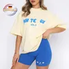 Luxo duas peças de 2 peças Foxx Designer tshirts TRACKSUIT MULHERM WHITEFOX ROUS CASUAL ROUS ROUS