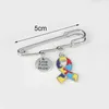 Brooches Arrival Awareness Pin Puzzle Piece Ribbon Autism Brooch Safety Pins Clothes Jewelry Accessroies