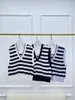 Tanks pour femmes Summer de haute qualité confortable V-Neck Striped Veste