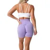 NVGTN Scrunch sömlös shorts spandex shorts kvinna fitness elastisk andningsbar höftlyftande fritidsport som kör 240426