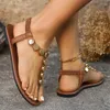 Casual Shoes Women Sandals Summer 2024 Bohemia Style For Flat Beach Female Fashion Flip Flop Open Toe Slides