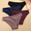 Dames slipje Finetoo 6pcs/set katoen sexy zacht gestreepte onderbroek massieve kleuren briefs vrouwelijke comfortabele stretch lingerie m-xl