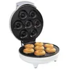 Moldes para hornear Mini Donut Maker Electric Machine 110V-220V El recubrimiento antiadherente hace 7 rosquillas en minutos de postres en casa y comercial