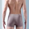 Sous-pants 4 paquets de technologies de latex antibactérien de technologie noire sous-vêtements pour les sous-vêtements pour hommes sans module de trace Boxer confortable et respirant Y240507