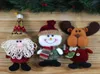 2017 Santa Claus Snow Man Rendeer Doll Decoration Christmas Decoration Tree de Noël Arbre suspendu Kids Gift9592264