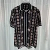 Koszulki męskie luksus królewskich mężczyzn krótki vintage wzór drukowanych męskich social Paisley impreza Camisas Masculina de Luxo