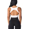 Rufg Active Underwear NVGTN Eclipse Naadloze beha Spandex Top Woman Fitness Elastic Breathable Breast Enhancement Leisure Sports Underwear D240508