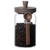 Bottiglie di stoccaggio Contenitori di vetro con coperchi barattoli di muratore a prova di perdite buone contenitori per alimenti per il pepe del caffè