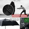 Gear British Leather Gandle Umbrella Men Automatic Business 10ribs Strong Windproof 3 pliing Big Umbrella Rain Woman Woman Quality Parasol