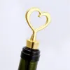 Gouden wijnopener Stopper Love Set Geschenkdoos Elegante hartvormige flesopeners Corkscrew Champagne Valentijns -bruiloft Souvenir Gifts Party Favor fy5947 0508