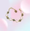 Bracelets de créateur de luxe élégant fashion or chaîne de femmes lettres diamant pendants fleurs bracelet collier de mariage bijoux 9141825