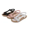 Neue Hausschuhe Sandalen rutschen Frauen Männer Strand Mädchen Sommer niedrig abheel rosa dunkelbraune weiße und schwarze Sandalen Größe 36-42