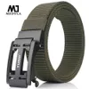 Medyla Mens Military Nylon Belt New Technology Automatisk spänne Hard Metal Uactical Belt för män 3mm mjuk riktig sportbälte 210310 304R