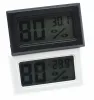 Bijgewerkte ingebedde digitale LCD -thermometer Hygrometertemperatuur vochtigheid Tester Koelkast vriesmeter Monitor Zwart witte kleur 11 ll