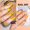 Nagel gel Makartt Glitter Polish Flash Diamond Oranje Reflecterende val 15 ml afwezig UV LED Sparkly Shiny Manicure Q240507