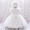 Robes de baptême pour bébés filles première robe de fête d'anniversaire blanc princesse de Noël Q240507