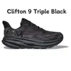 Najlepszy projektant One Clifton 9 Buty do biegania kobiety Darmowe Pepople Sneakers Bondi 8 Cliftons Czarna biała brzoskwinia Whip Cloud Carbon X2 Men Treners 195