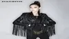 Zurichouse 2020 Giacca in pelle per donne Fashion Nappel Rivet Slip Shor Short Biker Coat femmina Punk Punk Fux Leather Jackets5950143