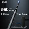 Seago Electric Sonic Dooth Dooth Dooths USB para adultos recargables de 360 días de duración de la batería con 4 cabezales de reemplazo de regalo SG-575 240508