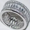 Choucong Full Princess Cut Stone Diamond 10KT Weißgold gefülltes Verlobungs Hochzeitsband Ring Set SZ 5-11 Geschenk 263x