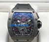 RM Luxury Watches Mechanical Watch Mills RM011 Felipe Massa 'Boutique Edition' Chronograph DLC Titanium STVX