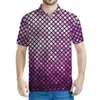 Polos pour hommes Vintage Colorful Disco Lights Graphic Polo T-shirts Men 3D T-shirt imprimé Summer Street Garques courtes Y2K Tops Loose