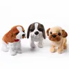 Crianças eletrônicas ouvle animais de estimação Bulldog Dog Toys Plush and Walking Dancing Doll ICCBP