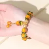 Länkarmband persimmon ruyi handstrand armband kvinnlig handgjorda glas välsignelser överföring pärlor som säljer smycken