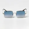 1971 Trendige Sonnenbrillen modische quadratische Metallrahmenbrillen Große Internet -Promi -Fotos