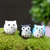 5Colors Künstliche Vögel Owl Garden Decor Fairy Garden Miniaturen Mini Gnome Moos Terrariums Harz Crafts Figuren LL