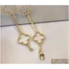 Designer 2023 Luxo Clover Bracelet Mãe da Pearl 18k Gol Love Bangle Shining Crystal Diamond Jewelry