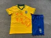Retro Kids 1998 Brasil soccer jerseys 2002 retro shirts Carlos Romario Ronaldinho 2004 camisa de futebol 1994 2006 1982 RIVALDO ADRIANO JOELINTON BraziLS 1988 2000