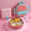 Dinnerware Portable 304 Stainless Steel Lunch Box In Robot Shape With Storage For Kids