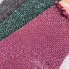 Chaussettes de femmes kawaii scintiller harajuku lolita bas de soie brillante model putain de linge coton lâche brillant scintillant