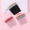 Cils 150pcs Brosse de cils Mascara portable Portable Mascara Curler Curler Fals Lash Extension Tool, Brow Bross Brush set