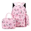 Backpacks 2022 New Fruit Printing Girls Sac à dos Sac à dos Sacs d'école pour filles Set Kid Schoolbags enfants Backpack Kids Bookbag Satchel Knapsack