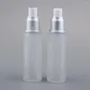 Makeupborstar 2x2 st tomma glasflaskor kosmetiska reselotion containrar 50 ml spray