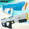 Sand Play Water Fun Ungh 280/450 ml Electric Water Spray Automatic Gun Absorbs High-Capacity Hoge druk Summer Game Toys Q240408