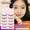 Falsche Wimpern populäre Comic-Wimpern natürliche Rollenspiele gefälschte 5 Paare koreanischer Mode Anime Free Lieferung Make-up D240508