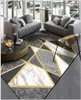 AOVOLL Fashion Modern Black And White Gray Marble Gold Line Cross Door Mat Carpet Bedroom Rug Living Room Kitchen Mats4647532