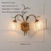 Lampy ścienne DLMH Współczesna lampa francuska Pastoral LED Kreatywna salon sypialnia korytarz domowy Dekoracja