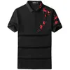 Мужская половая рубашка Polo Polo Fashion Print Print Blosm Patter