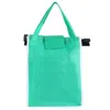 Shopping Bags Foldable Tote Handbag Large Trolley Clip-to-cart Grocery Reusable Food Storage Supermarket