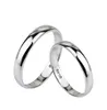 925 STERLING Silver Smooth Couple Simple Rings Solid Widding Band anneaux Bijoux de mode pour femmes Men1170927