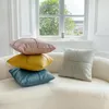 Pillow 45X45CM Technology Cloth Pillowcase Modern Solid Color Imitation Leather Waterproof Cover Nordic Sofa Living Room Decor