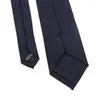 Bow Ties Style 7cm ull slips smal randig slips fast färg marinblå blue corbata hög kvalitet varma bröllopskläder tillbehör