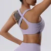 AL WOMENSYOGA BRAS SUMMER SPORTS SUMMER SPORTS HIGHストレッチスウェットスウェット吸収吸収汗wickingランニングベストドローストリングピラティスブラジャーマッチパンツ