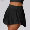 Skirts Women Tennis Wear Skirt With Shorts Pleated Sport Casual Fitness Exercise Gym Running Skorts Outfits Summer 2024 Y240508