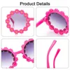 Kids Sun Glasses Children Round Daisy Flower Sunglasses Outdoor Protection Eyewear Festival Party Fashion Shades for Girls 240423